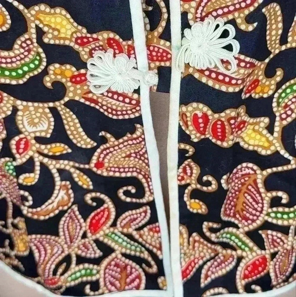 Vintage Merlion 100% Batik Top Womens Size Large - Picture 7 of 9